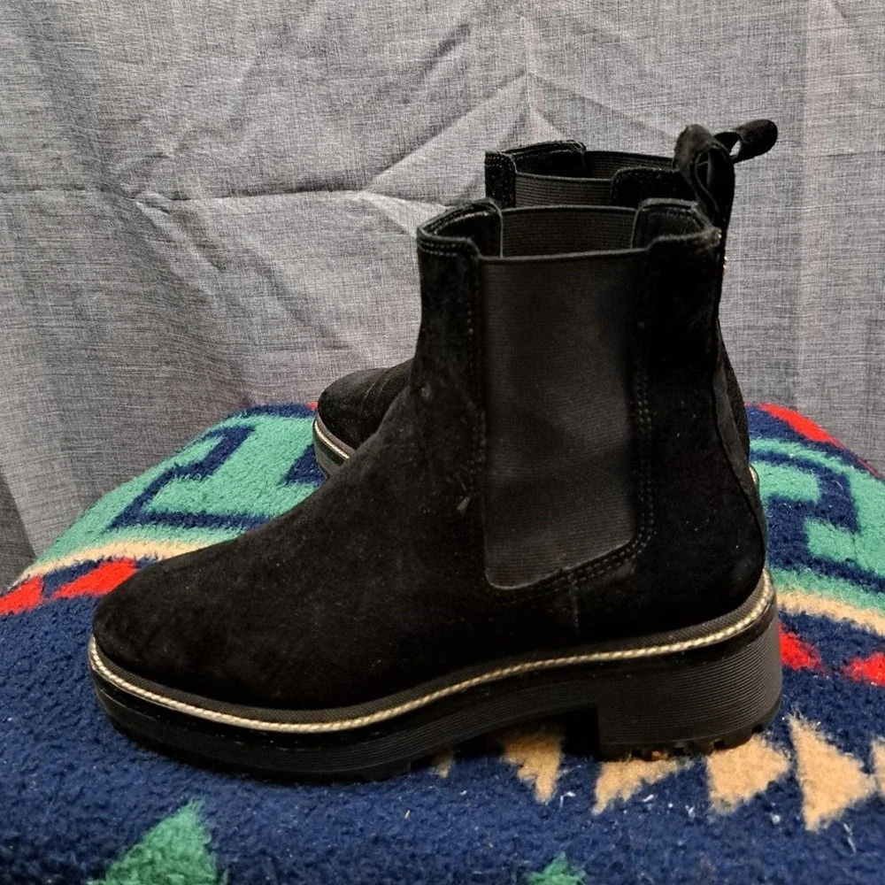 %Tory Burch Black Suede Boots Women's Size 9 M Woman / D11